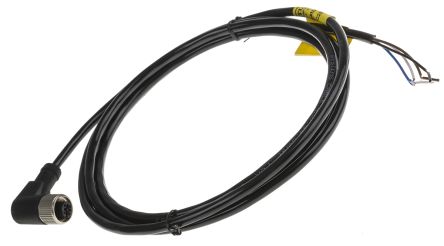 RS PRO Cable De Conexión, Con. A M12 Hembra, 4 Polos, Con. B Sin Terminación, Long. 2m, 250 V, 4 A, IP67
