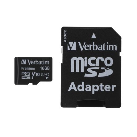 Verbatim Tarjeta Micro SD MicroSDHC No 16 GB Premium 533x