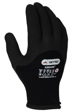 Skytec Argon Arbeitshandschuhe, Größe 8, M, Thermisch, Nylon Schwarz 1Paar Stk.