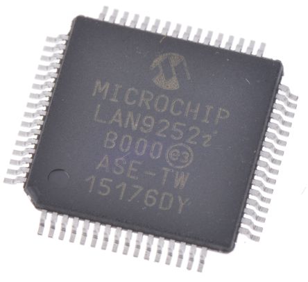 Microchip 100BaseTX, 10BaseT Ethernet-Controller, Hostbus MDI, MDIX, MII, RMII Voll-Duplex, Halb-Duplex 100Mbit/s