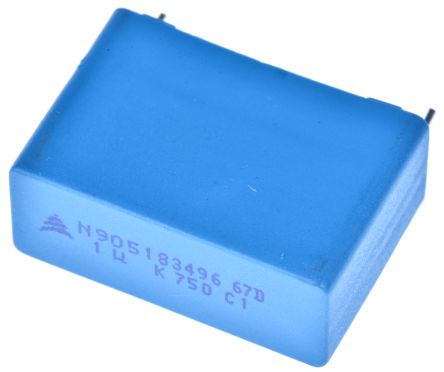 EPCOS B32674 Polypropylenkondensator PP 1μF ±10% / 750 V Dc, 900 V Dc, THT Raster 27.5mm