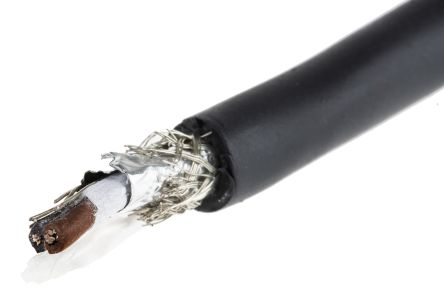 Alpha Wire Xtra-Guard 4 Control Cable, 2 Cores, 0.23 Mm², Screened, 30m, Black TPE Sheath, 24 AWG
