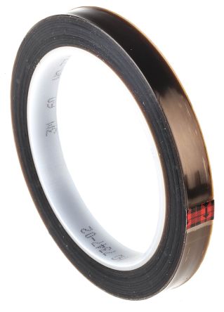 3M 60 PTFE Band Schwarz, 0.10mm X 12mm, Länge 3, 0°C → +180°C