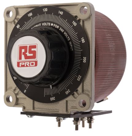 RS PRO 单相自耦变压器, 次级绕组0 → 240 V, 0 → 270 V, 初级绕组240V, 额定720VA