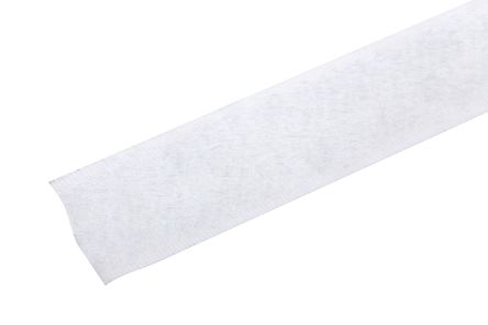 RS PRO Schlaufen Klettband, 20mm X 5m, Weiß