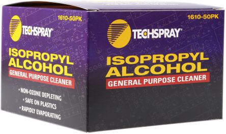 Techspray Isopropanol Für Mehrzweckreinigung, Box, 50 Wischpacks