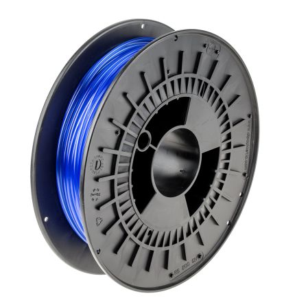 RS PRO Filamento Para Impresora 3D FDM, PET-G, 2.85mm, Azul Translúcido, 500g