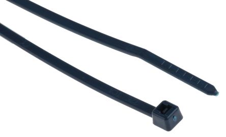 HellermannTyton 电缆扎带, 金属可检测聚丙烯 (PPMP), MCT系列, 不易松脱, 100mm长x2.5 mm宽, 蓝色