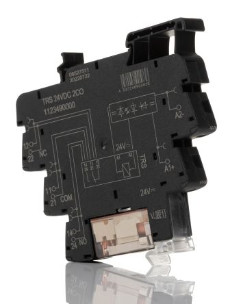 Weidmuller Weidmüller TRS Interface Relais, 24V / 230V 24V, 2-poliger Wechsler DIN-Schienen 250V Ac