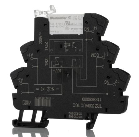 Weidmuller Weidmüller TRZ Interface Relais, 24V Ac/dc / 230V Ac/dc 230V, 1-poliger Wechsler DIN-Schienen 250V Ac