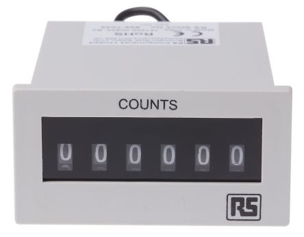 RS PRO计数器, 数字显示, 24 V 直流电源, 计数模式 脉冲, 电压输入