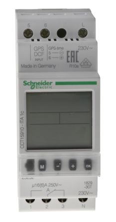 Schneider Electric DIN导轨定时开关, 数字开关, 1通道, 230 V 交流电源
