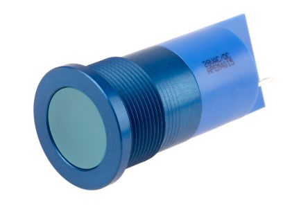 RS PRO LED Schalttafel-Anzeigelampe Blau 28V, Montage-Ø 22mm, Faston, Lötfahne