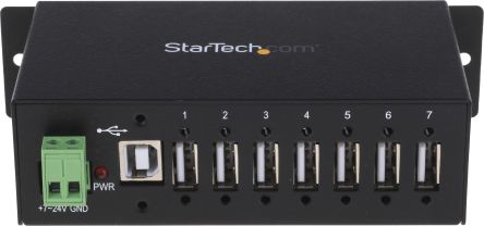 StarTech.com, USB 2.0 USB-Hub, 7 USB Ports, USB A, USB, Anschlussstecker, 133 X 61.5 X 36.3mm