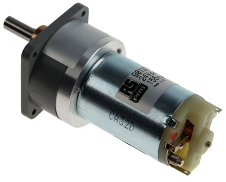 RS PRO Bürsten-Getriebemotor Bis 10 Ncm 30:1, 24 V Dc, Wellen-Ø 6mm, 38mm X 71.2mm
