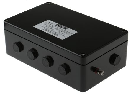 CE-TEK Caja De Conexiones CEP261690PA, 10, 26, Poliéster, Negro, 260mm, 160mm, 90mm, 260 X 160 X 90mm, IP66, M20