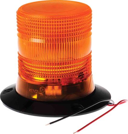 RS PRO, LED Blitz Signalleuchte Orange, 10 → 100 V DC, Ø 150mm X 130mm