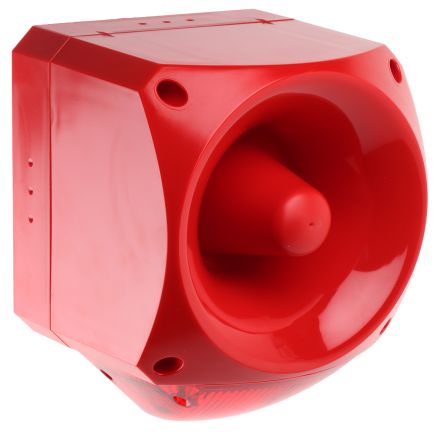 Klaxon Nexus 110 LED Blitz-Licht Alarm-Leuchtmelder Rot, 24 → 48 V Ac
