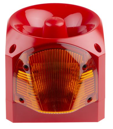 Klaxon Nexus 110 LED Blitz-Licht Alarm-Leuchtmelder Orange, 24 → 48 V Ac