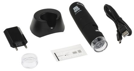 RS PRO USB WiFi-Mikroskop, Vergrößerung 500 → 600X 30fps Beleuchtet, LED, 1280 X 1024 Pixel Batteriebetrieben