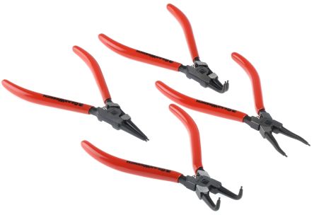 GearWrench Circlip Pliers, Bent, Straight Tip, 7 In Overall