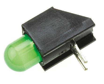 Dialight 绿色LED电路板指示灯, 1灯珠, 通孔安装, 2针