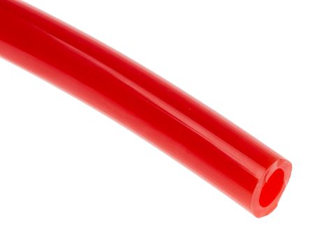RS PRO Tubería De Aire Comprimido De Poliuretano Rojo Claro, Diá. Exterior 8mm, Longitud 30m
