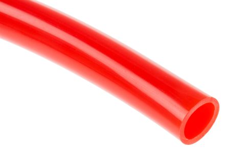 RS PRO Tubería De Aire Comprimido De Poliuretano Rojo Claro, Diá. Exterior 10mm, Longitud 30m