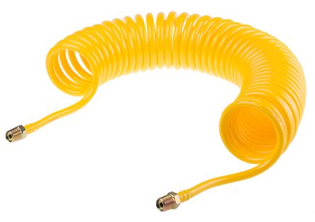 RS PRO 4m, PA Recoil Hose, With BSP 1/4 Male Connector