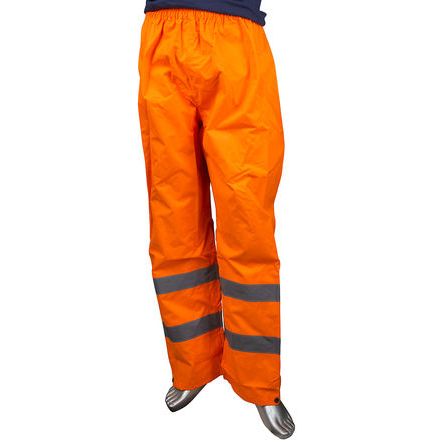 RS PRO Unisex Warnschutz-Arbeitshose, Polyester Orange, Größe M X 31Zoll