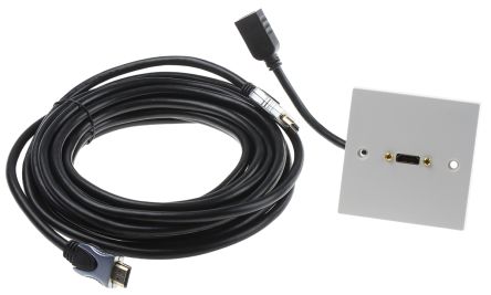 RS PRO Roseta HDMI 1 Conector Conectores Hembra