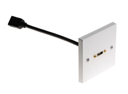 RS PRO Blende Einfach, 1-fach Auslass HDMI Buchse/Buchse