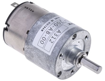 Nidec Components HG37 Getriebemotor Bis 59 Ncm 200:1, 24 V Dc, Wellen-Ø 6mm, 39 (Dia.)mm