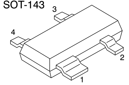 Infineon SMD HF-Detektor Diode Isoliert, 40V / 20mA, 4-Pin SOT-143