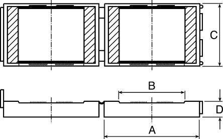 Fair-Rite Núcleo De Cable Plano, Aplicación: Supresión EMI, 80.8 X 32.3mm