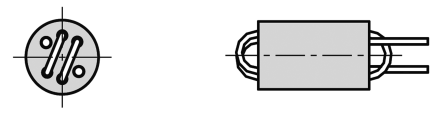 Fair-Rite, Radial,, Ø 6 (Dia.) X 10mm, 6mm