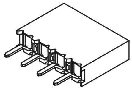 Samtec BCS Leiterplattenbuchse Gerade 4-polig / 1-reihig, Raster 2.54mm