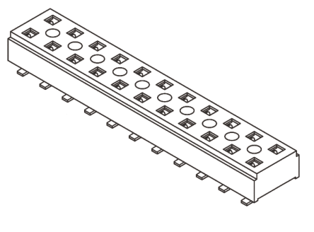 Samtec CLT Leiterplattenbuchse Gerade 20-polig / 2-reihig, Raster 2mm