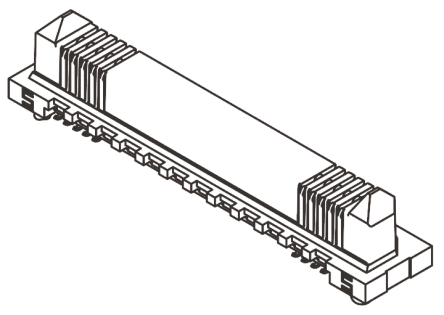 Samtec ERM8 Leiterplatten-Stiftleiste Gerade, 80-polig / 2-reihig, Raster 0.8mm, Platine-Platine,