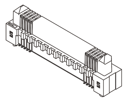 Samtec ERM8 Leiterplatten-Stiftleiste Gerade, 120-polig / 2-reihig, Raster 0.8mm, Platine-Platine,