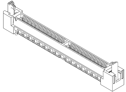 Samtec Serie HSEC8-DV Kantensteckverbinder, 0.8mm, 20-polig, 2-reihig, Gerade, Buchse, SMD