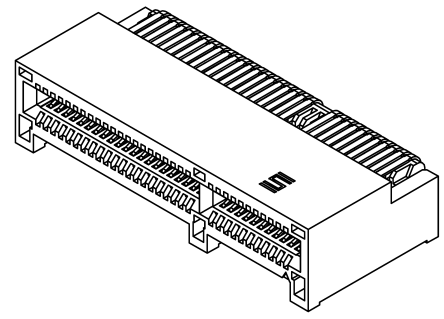 Samtec Serie PCIE Kantensteckverbinder, 1mm, 98-polig, 2-reihig, Gewinkelt, Buchse, Durchsteckmontage