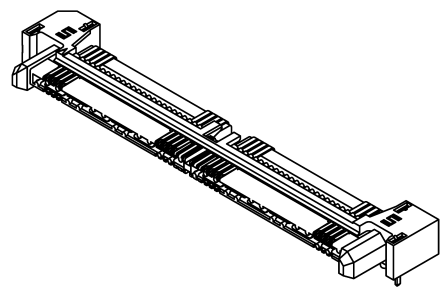 Samtec Q Rate QRM8 Leiterplatten-Stiftleiste Gerade, 104-polig / 2-reihig, Raster 0.8mm, Platine-Platine,