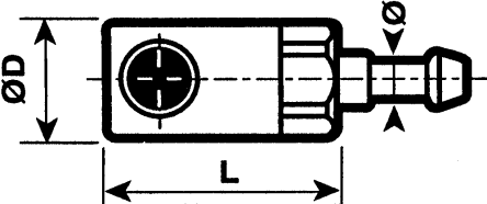 Staubli Sicherheits-Schnellkupplung, Schlauchkupplung, 13mm ISO C6