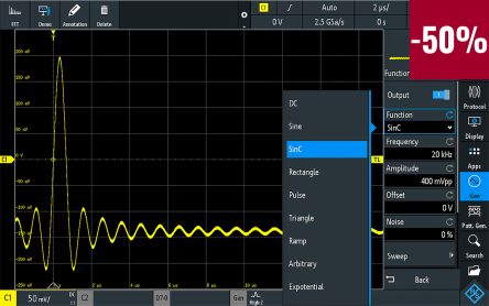 Rohde & Schwarz Oszilloskop-Software, Anwendungspaket, Auslösung Und Dekodierung Für RTB2000 Digitales Oszilloskop