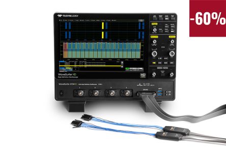 Teledyne LeCroy Der WaveSurfer 4104HD Ist Voll Geladen Mixed-Signal Tisch Oszilloskop 4-Kanal Analog / 16 Digital