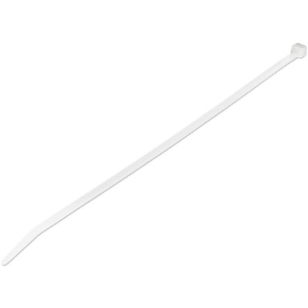 StarTech.com Cable Tie, Cable Ties, 250mm x 4 mm, White Nylon, Pk-1000