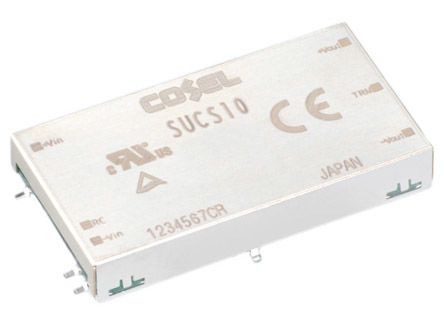 Cosel DC/DC-Wandler 10.8W 5 V Dc IN, 12V Dc OUT / 900mA 500V Ac Isoliert