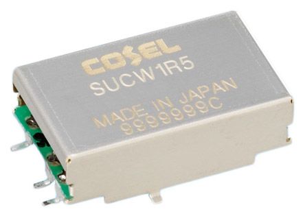 Cosel DC/DC-Wandler 1.5W 5 V Dc IN, ±15V Dc OUT / 50mA 500V Ac Isoliert
