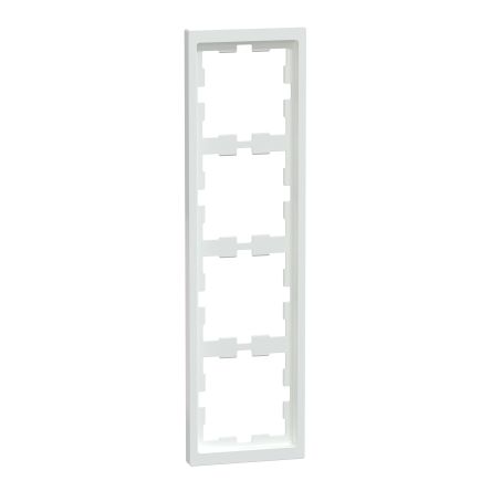 Schneider Electric White 4 Gang Cover